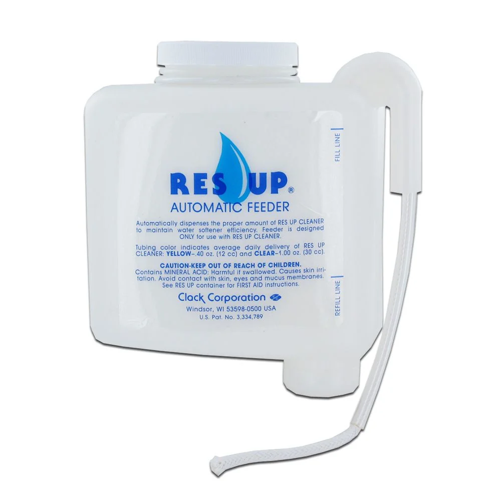 Res-Up Automatic Feeder by Clack Corporation, 3 pint reservoir with feed tubing and wick